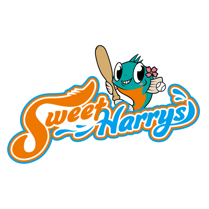 Sweet Harrys マスコット入りロゴ